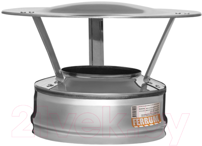 Колпак для дымохода Ferrum 304/0.5мм Ф115x200 / f3131 - фото