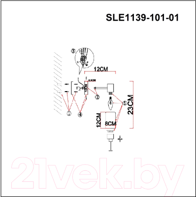 Бра ST Luce SLE1139-101-01