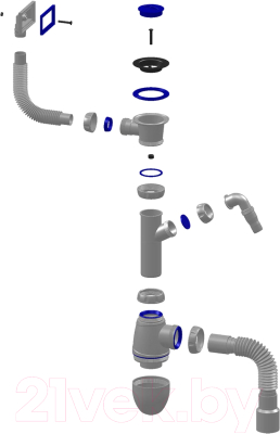 Сифон Unicorn В442V