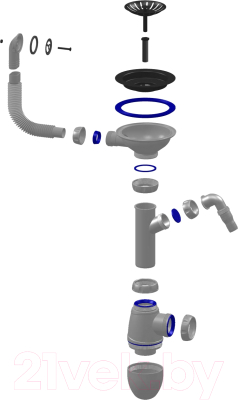 Сифон Unicorn B431VP