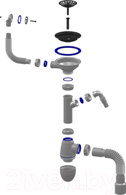 Сифон Unicorn B436V