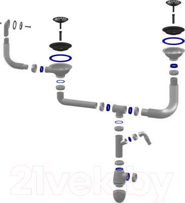 Сифон Unicorn B710VP