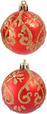 Набор шаров новогодних Волшебная страна PBD6-6-834-R / 101665 - фото