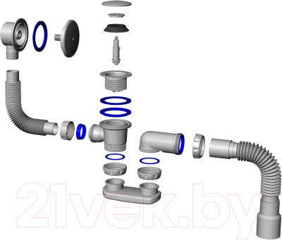 Сифон Unicorn 1 1/2x40 S122E