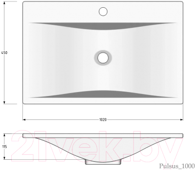 Умывальник Madera Pulsus 100