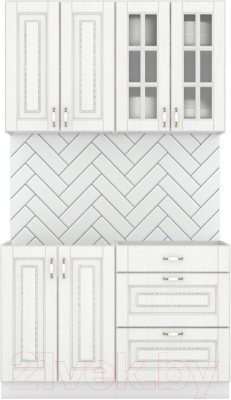 Кухонный гарнитур Интермебель Бостон-1 1.2 (акация белая) - фото