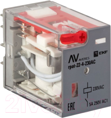 Реле промежуточное EKF Averes RPAT-22-4-230AC - фото