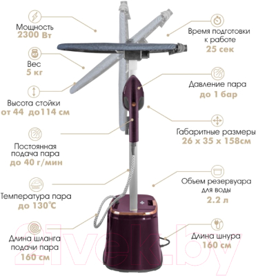 Отпариватель VLK Rimmini 7900 (фиолетовый)