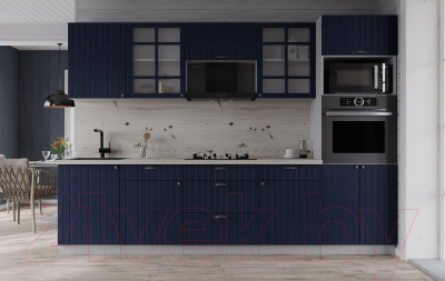 Кухонный гарнитур Интерлиния Берес 2.7В (дуб королевский/бискайская сосна)