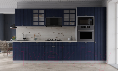 Кухонный гарнитур Интерлиния Берес 3.2В (дуб королевский/бискайская сосна)