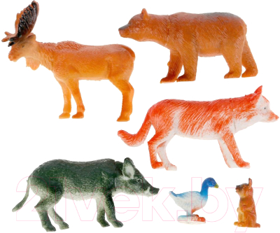 Набор фигурок игровых Играем вместе Лесные животные / S47-06 - фото
