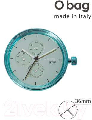 Часовой механизм O bag O clock Great OCLKD104MES04068