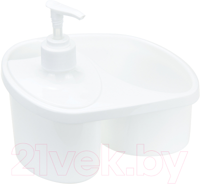 Дозатор моющего средства с подставкой для губки Idea М1149 - фото