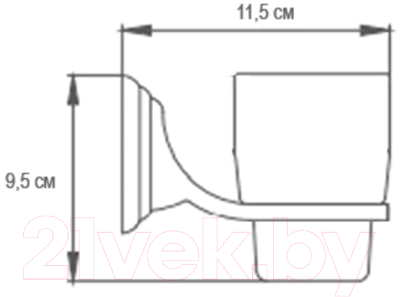 Стакан для зубной щетки и пасты Ekko E1506