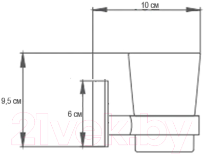 Стакан для зубной щетки и пасты Ekko E1606