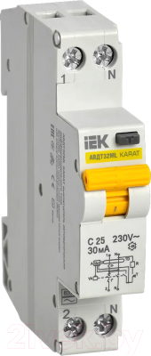 Дифференциальный автомат IEK АВДТ32МL C25 / MVD12-1-025-C-030 - фото