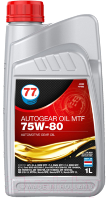 Трансмиссионное масло 77 Lubricants Autogear Oil MTF 75W-80 / 707882 - фото