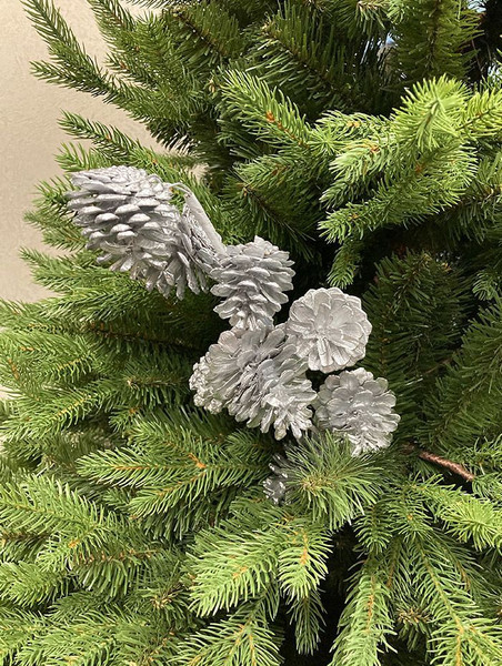 Ветка новогодняя GreenTerra Ветка с шишками / 680913