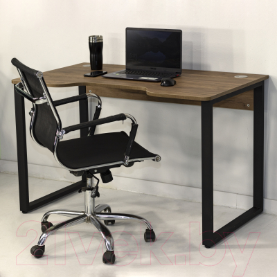 Геймерский стол Millwood Лофт Гонконг ДТ-3 120x70x75 (дуб табачный Craft/черный)