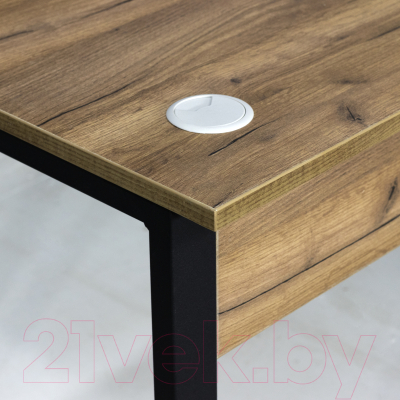 Геймерский стол Millwood Лофт Гонконг ДТ-3 130x70x75 (дуб табачный Craft/черный)