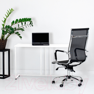 Консольный столик Millwood Лиссабон 1 Лофт Л 120x40x70.2 (белый/металл белый)