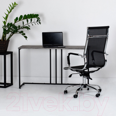 Консольный столик Millwood Лиссабон 1 Лофт Л 120x40x70.2 (сосна пассадена/металл черный)