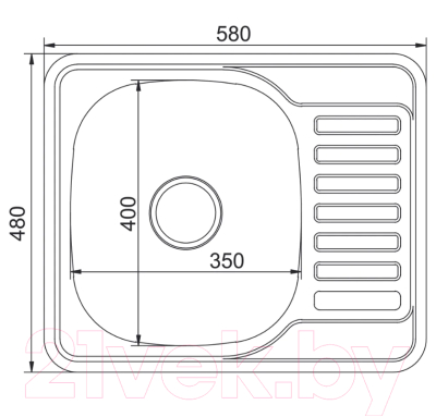 Мойка кухонная Mixline L 535617