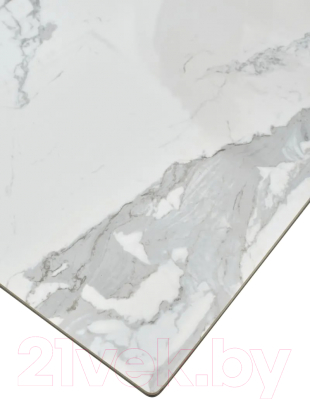 Обеденный стол M-City Cremona 140 High Gloss Statuario / DECDF501THGSTATWHT140