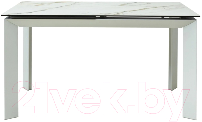 Обеденный стол M-City Cremona 180 KL-188 / 614М04876 (контрастный мрамор матовый/белый)