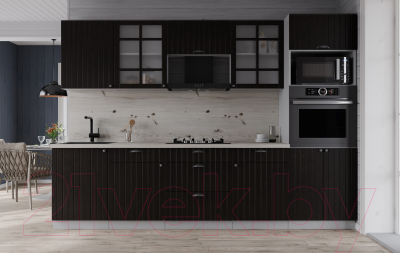 Кухонный гарнитур Интерлиния Берес 2.7В (дуб английский/бискайская сосна)