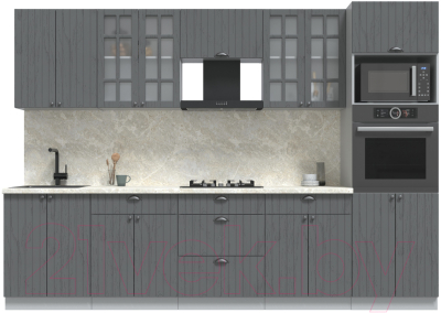 Готовая кухня Интерлиния Берес 3.0В - фото