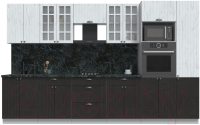 Готовая кухня Интерлиния Берес 3.4В - фото