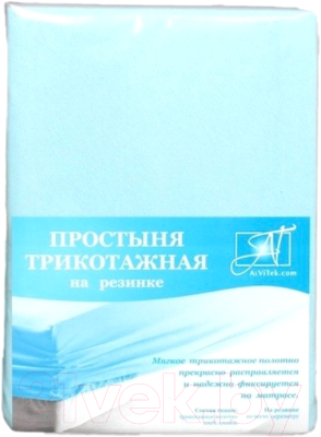 Простыня для малышей AlViTek Трикотажная на резинке 60x120x15 / ПТР-Г-060 - фото