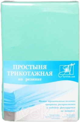 Простыня для малышей AlViTek Трикотажная на резинке 60x120x15 / ПТР-М-060 - фото