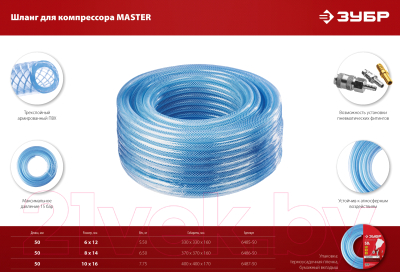 Шланг для компрессора Зубр 6485-50