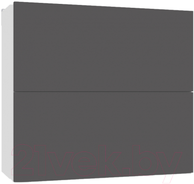 Шкаф навесной для кухни Интермебель Микс Топ ШНС 720-11-800 80см (графит серый) - фото