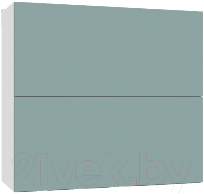 Шкаф навесной для кухни Интермебель Микс Топ ШН 720-10-800 80см (сумеречный голубой) - фото