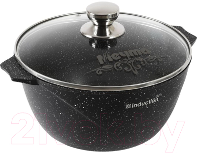 Кастрюля Мечта Гранит Induction Pro M45802И (черный) - фото