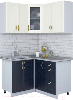 Готовая кухня Интерлиния Мила Крафт 1.2x1.3 - фото