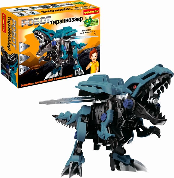 Конструктор электромеханический Bondibon Робототехника Тираннозавр / ВВ5505