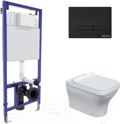 Унитаз подвесной с инсталляцией Berges Novum 042451 - фото
