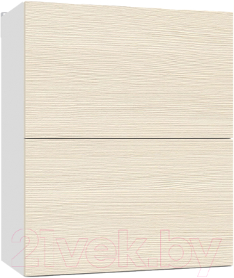 Шкаф навесной для кухни Интермебель Микс Топ ШНС 720-11-600 60см (вудлайн кремовый) - фото