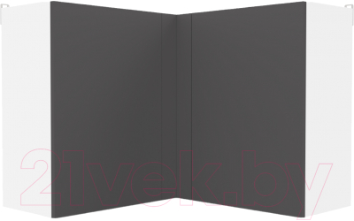 Шкаф навесной для кухни Интермебель Микс Топ ШНУ 720-53-900 90x90см (графит серый) - фото