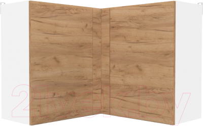 Шкаф навесной для кухни Интермебель Микс Топ ШНУ 720-53-900 90x90см (дуб крафт золотой) - фото