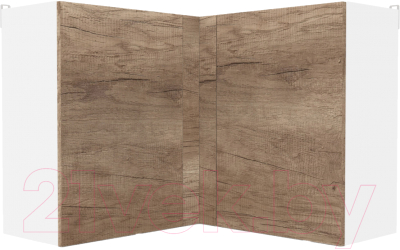 Шкаф навесной для кухни Интермебель Микс Топ ШНУ 720-53-900 90x90см (дуб каньон) - фото