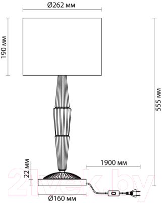 Прикроватная лампа Odeon Light Latte 5403/1T