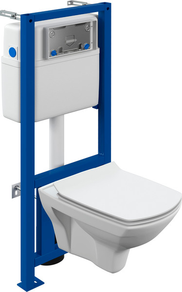 Унитаз подвесной с инсталляцией Cersanit Carina XL CO DPL EO / 64122 - фото