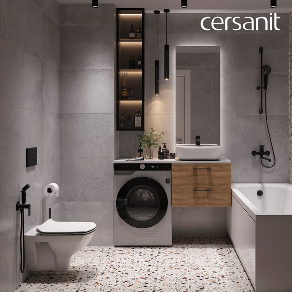 Унитаз подвесной с инсталляцией Cersanit Carina XL CO DPL EO / 64122