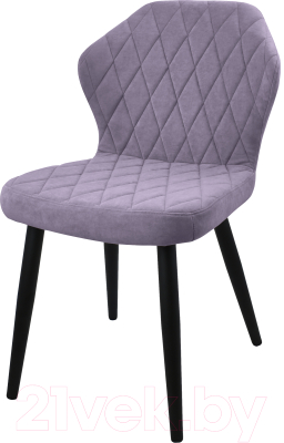 Стул Гальваник Бергамо (эмаль черный муар/Catania Lavender) - фото