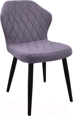 Стул Гальваник Бергамо (эмаль черный муар/Catania Lavender)